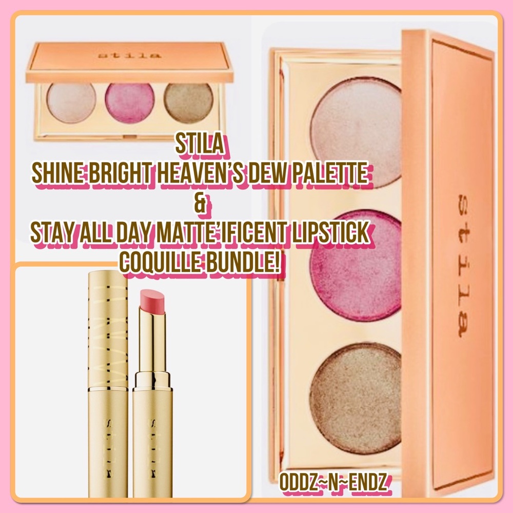FINAL!/Stila Shine Bright Heaven’s Dew Palette & Coquille Matte’ificent Lipstick